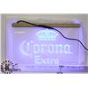Image 1 : NEW BLUE NEON LIGHTED "CORONA EXTRA" SIGN