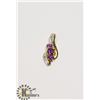 Image 1 : #138-AMETHYST & CZ PENDANT