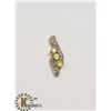 Image 1 : #148-GREEN PERIDOT & CZ PENDANT