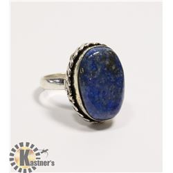 #58-LAPIS LAZULI GEMSTONE RING SIZE 6