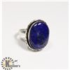 Image 1 : #54-LAPIS LAZULI GEMSTONE RING SIZE 7.5