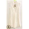 Image 1 : 100% COTTON WHITE DRESS BY ANTHROPOLOGIE