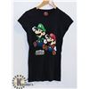 Image 1 : WOMENS PAPER MARIO BLACK TSHIRT MEDIUM
