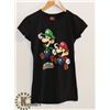 Image 1 : WOMENS PAPER MARIO BLACK TSHIRT SMALL