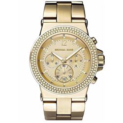 NEW GOLD COLOR MICHAEL KORS 44MM CHRONO MSRP $337