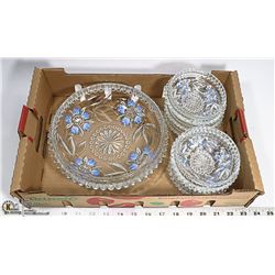 EARLY AMERICAN PRESSED GLASS BERRY BOWLS