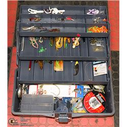 BIG FISHING TACKLE BOX WITH FISHING TACKLE