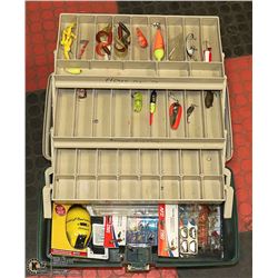 BIG FISHING TACKLE BOX WITH FISHING TACKLE