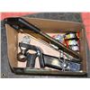 Image 1 : BOX OF HITCH, TOOLS AND MISC