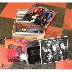 BOX OF APPROX 75 ROCK, POP AND COUNTRY LP 33 1/3