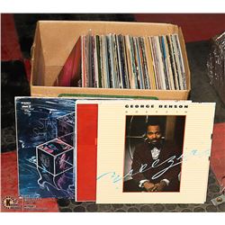 BOX OF APPROX 75 ROCK, POP AND COUNTRY LP 33 1/3