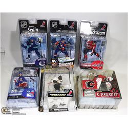 LOT OF 6 SEALED NHL MCFARLANE FIGURES