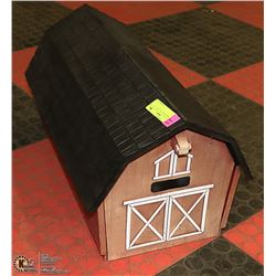 RED BARN MAILBOX 21" X 10" X 11"