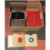 Image 1 : BOX OF 45'S IN CARRYING CASES WITH 2 ALBUMS OF