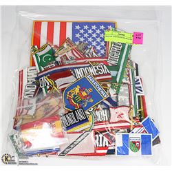 BAG OF ASSORTED WORLD PATCHES