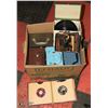 Image 1 : BOX OF 45'S IN CARRYING CASES WITH 1 ALBUM OF