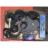 Image 1 : FLAT OF MICROPHONES AND MIC CORDS, AUDIO CABLES