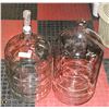 Image 1 : LOT OF 2 WINE CARBOYS
