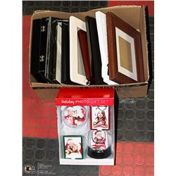 BOX OF ASSORTED PICTURE FRAMES