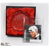 Image 1 : J. JAGR BAR CRYSTAL HOCKEY PUCK WITH CARD 100