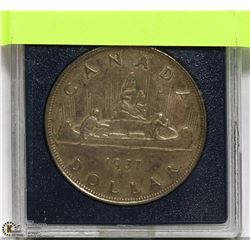1937 SILVER CANADIAN ONE DOLLAR COIN