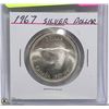 Image 1 : 1967 SILVER CANADIAN ONE DOLLAR COIN -