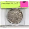 Image 1 : USD 1922 SILVER PEACE DOLLAR