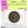 Image 1 : CANADIAN 1852 BANK OF UPPER CANADA 1/2 PENNY