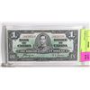 Image 1 : 1937 CANADA 1 DOLLAR BILL IN HARD CASE