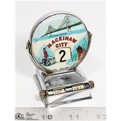 1950'S PERPETUAL FLIP CALENDAR METAL MACKINAW