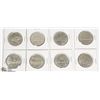 Image 1 : LOT OF 8 CANADIAN DOLLAR COINS