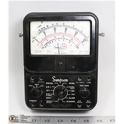 ANTIQUE BAKELITE SIMPSON 260 CANADA VOLTMETER
