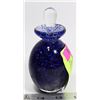 Image 1 : BLUE ART GLASS PERFUME BOTTLE