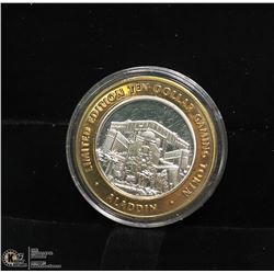 LIMITED EDITION GAMING TOKEN .999 FINE SILVER