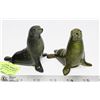 Image 1 : PAIR OF VINTAGE GOEBEL / HUMMEL SEALS, SALT &