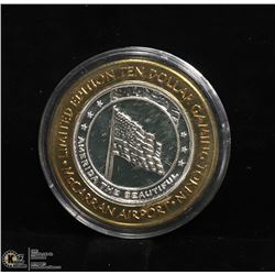 LIMITED EDITION GAMING TOKEN .999 FINE SILVER