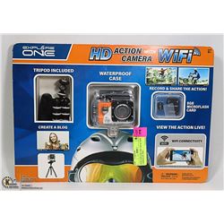 NEW EXPLORE ONE HD ACTION CAMERA W/ WIFI