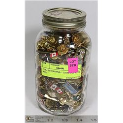 COLLECTOR PINS- 1 LITRE JAR WITH 400+