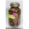 Image 1 : CANADIAN PENNIES- 1 LITRE JAR FULL