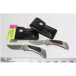 2 VALOR 440 STAINLESS FOLDING LOCK BLADES WITH