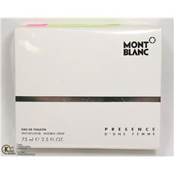 MONT BLANC 75ML WOMENS EAU DE TOILETTE