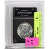 Image 1 : B.U KENNEDY 1965 1/2 DOLLAR COIN ENCASED  GRADED