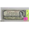 Image 1 : 1954 CANADIAN DEVIL'S FACE $20 BILL