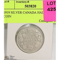1919 SILVER CANADA HALF DOLLAR COIN