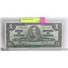 Image 1 : 1937 KING GEORGE VI BANK OF CANADA $1 NOTE
