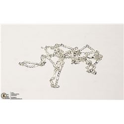 925 STERLING SILVER FIGARO CHAIN 28" LONG