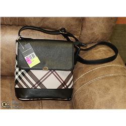 NEW LUXANNE PLAID & CHOCOLATE CROSSBODY PURSE