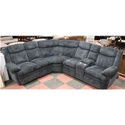 NEW FABRIC RECLINING CONSOLE SECTIONAL