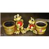 Image 1 : PAIR OF CERAMIC FROG PLANTER POTS