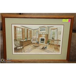 ANNE COTE LTD EDITION PRINT 218/450 " HORSEPLAY "